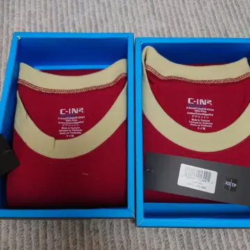 새상품 C-IN2 크루넥 T셔츠 X-Small 레드 2장 세트