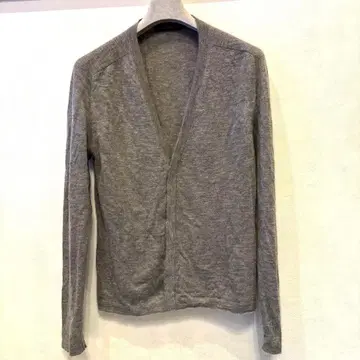 ARTISAN 아티산 캐시미어 100% 가디건 그레이 히요쿠 버튼