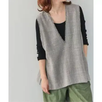 Spick and span 린넨 블렌드 트위드 베스트