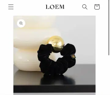 loem 스크런치 moon black