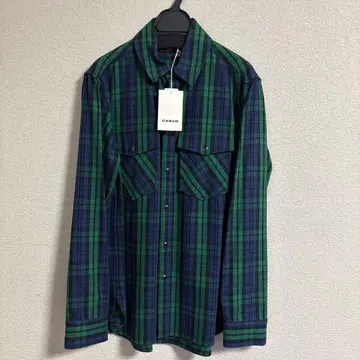 캬바쿠라 소프트 코튼 체크 셔츠