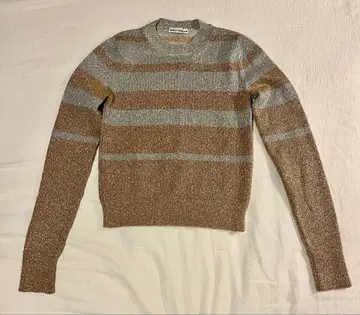 paco rabanne 라메 믹스 스트라이프 니트 스웨터 XS 반짝임