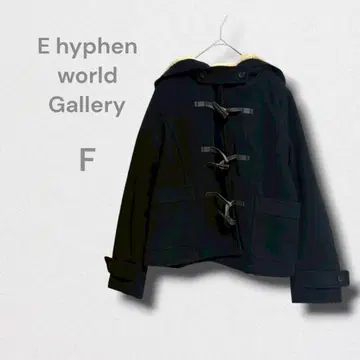하이픈월드 갤러리 더플 코트 숏 기장 캐주얼 가을/겨울
