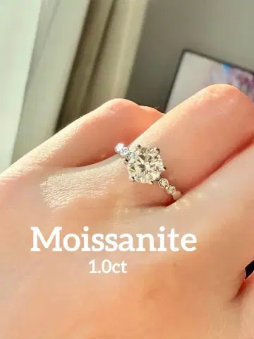 [ 새상품 ] 1.0ct 모이사나이트 허니콤 반지