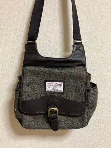 해리스 트위드 BRITISH GREEN 숄더백