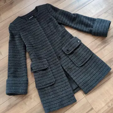 FRAGILE 소매 넓은 그레이 코트