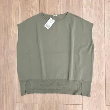 새상품 IENA 2024SS 코튼 스트레치 NEO 와이드 크루 풀오버