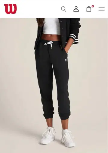 윌슨 언타이트 퍼포먼스 스웨트 팬츠 - 블랙