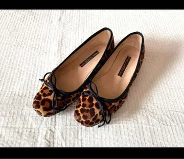 펠리코 레오파드 발레 슈즈 35 새상품급 루탈론