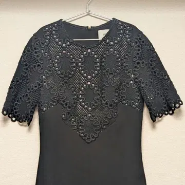 새상품급 ERDEM 프론트 레이스 원피스 블랙 정가 25만 엔