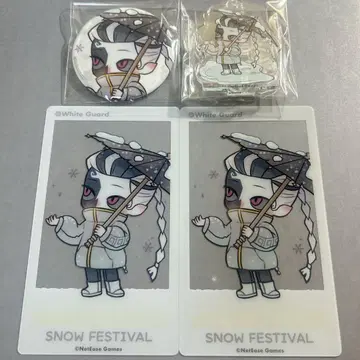 제5인격 눈 축제 캔뱃지&아크릴 스탠드 키링&클리어 카드 백무상