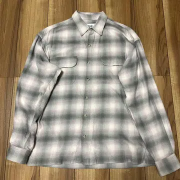 High Life 그레이 핑크 체크 플란넬 셔츠