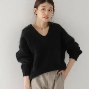 Plage Fur 아제 V넥 풀오버