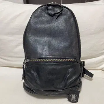 새상품급 REN 렌 가죽 데이팩 백팩 염소 블랙