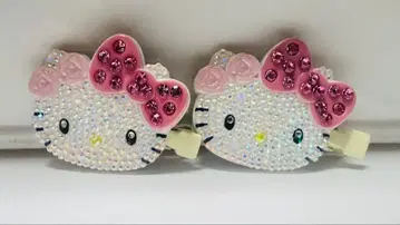 산리오 x 키티 (앞머리 클립 장미