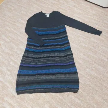 iines 벌룬 니트 원피스 사토 섬유