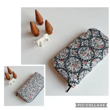 미나 페르호넨 라운드 지퍼 장지갑 핸드메이드