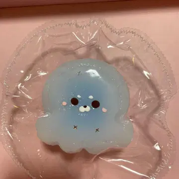 파란색 클리어 문어물개 밀크캔디 스퀴즈