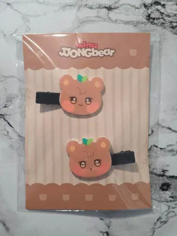 ANITEEZ 베어 JJONGBEAR 헤어핀 일본 한정판 굿즈