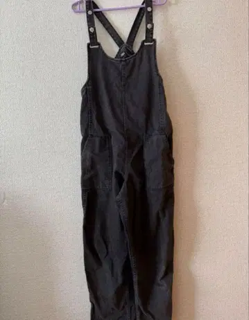 오버롤 살로펫 ZARA 바지 데님 블랙 상의