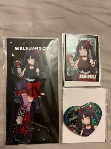 걸즈밴드클라이 할로윈 중국 한정판 야스나 스바루 3종 세트