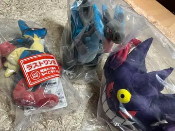 리자몽 겐가르 루카리오 봉제 인형 세트