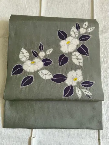 순수 실크 새상품급 오비(약 27.3cm) 나고야 오비 열림 방식