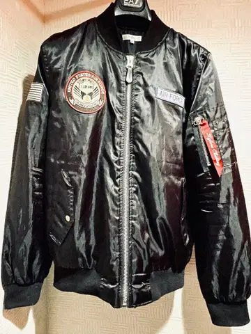 미국 공군 MA-1 플라이트 자켓 블랙