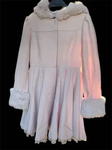 로디스포토 핑크 울 코트