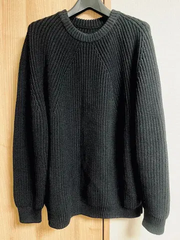 [ 새상품급 ] BATONER 바토너 크루넥 니트 블랙 사이즈 3