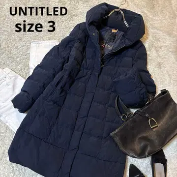 새상품급 언타이틀 다운 코트 화이트 덕 다운 UNTITLED 네이비