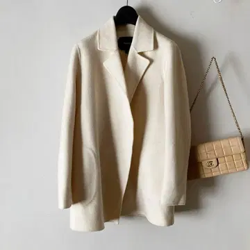 띠어리 고급 더블 페이스 캐시미어 울 플레어 가운 코트 10만