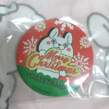 요시 스탬프 캔뱃지 2019년 크리스마스 케이크 부속 캔뱃지