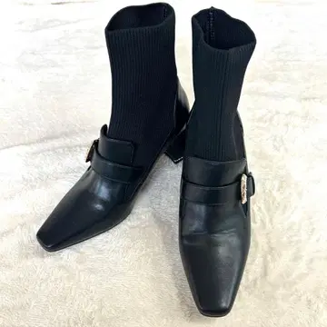 RANDA 니트 도킹 부츠 블랙 M