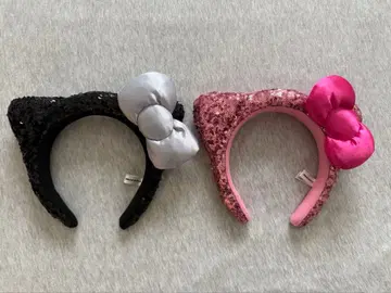 헬로키티 스팽글 머리띠 2개 세트