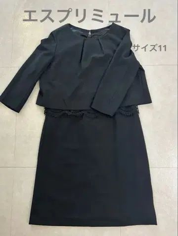 에스프리뮬 포멀 원피스 L 사이즈 블랙 레이스