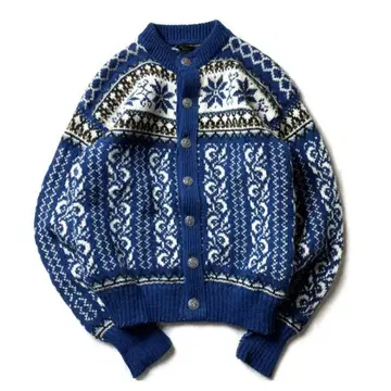 [ 80s ] 노르웨이 제 Norlander 노르딕 무늬 티롤리안 가디건