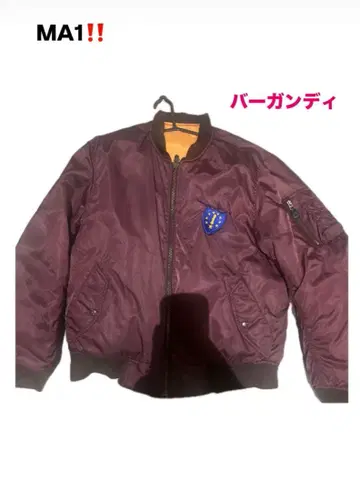 MA-1 플라이트 자켓 짧은 기장 버건디