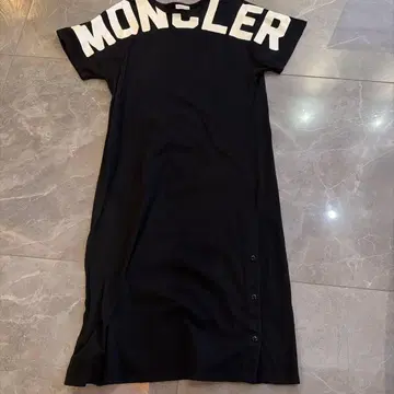 MONCLER 블랙 티셔츠 원피스 반팔