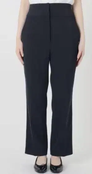 네이비 스트레이트 팬츠