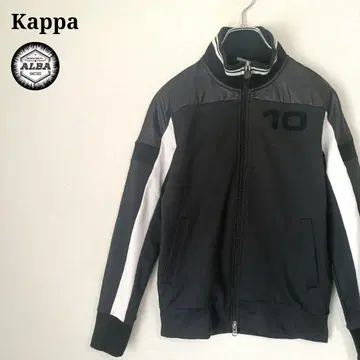 [ 새상품급 ] Kappa 카파 트랙 자켓 저지 이탈리아 자수 블랙 S