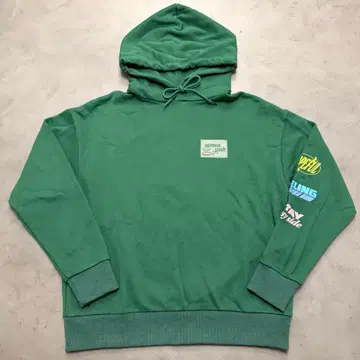 atmos pink 그래픽 프린트 후디 GREEN