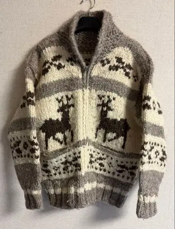 90's 빈티지 코위찬 니트 캐나다제