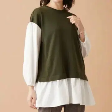 Leilian 레리안 레이어드 스타일 긴팔 상의 사이즈 9 클리닝 완료