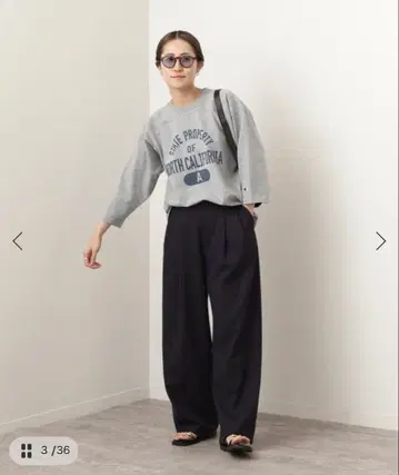 프레임워크 네이비 2턱 팬츠