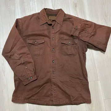 ST. JOHN'S BAY 브라운 셔츠 L 사이즈