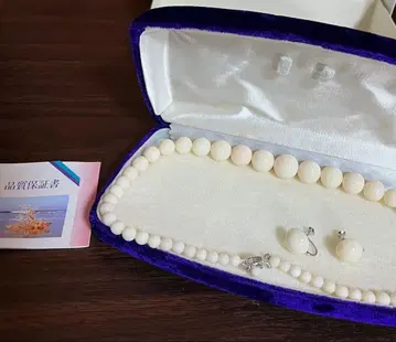 진주 목걸이 귀찌 세트 실버