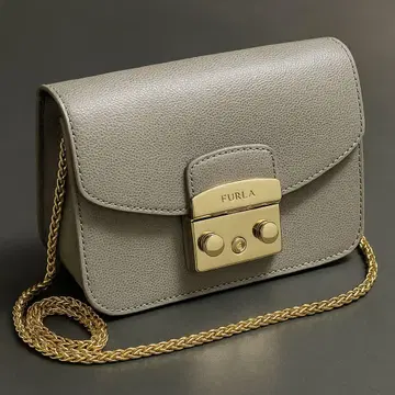 새상품급 FURLA 메트로폴리스 그레이지 체인 숄더
