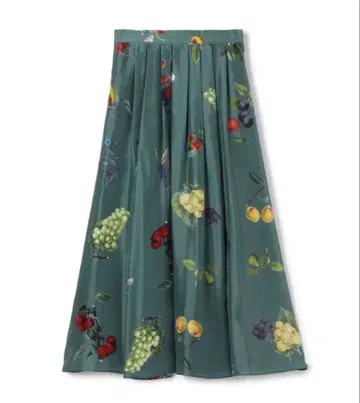 캬바쿠라 caban 실크 HARVEST 롱 스커트