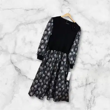 슈퍼 뷰티 레이어드 꽃무늬 원피스 44